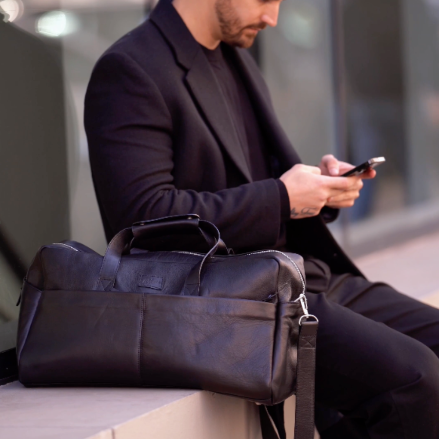 Bolso de Viaje New Classic - Cuero Negro