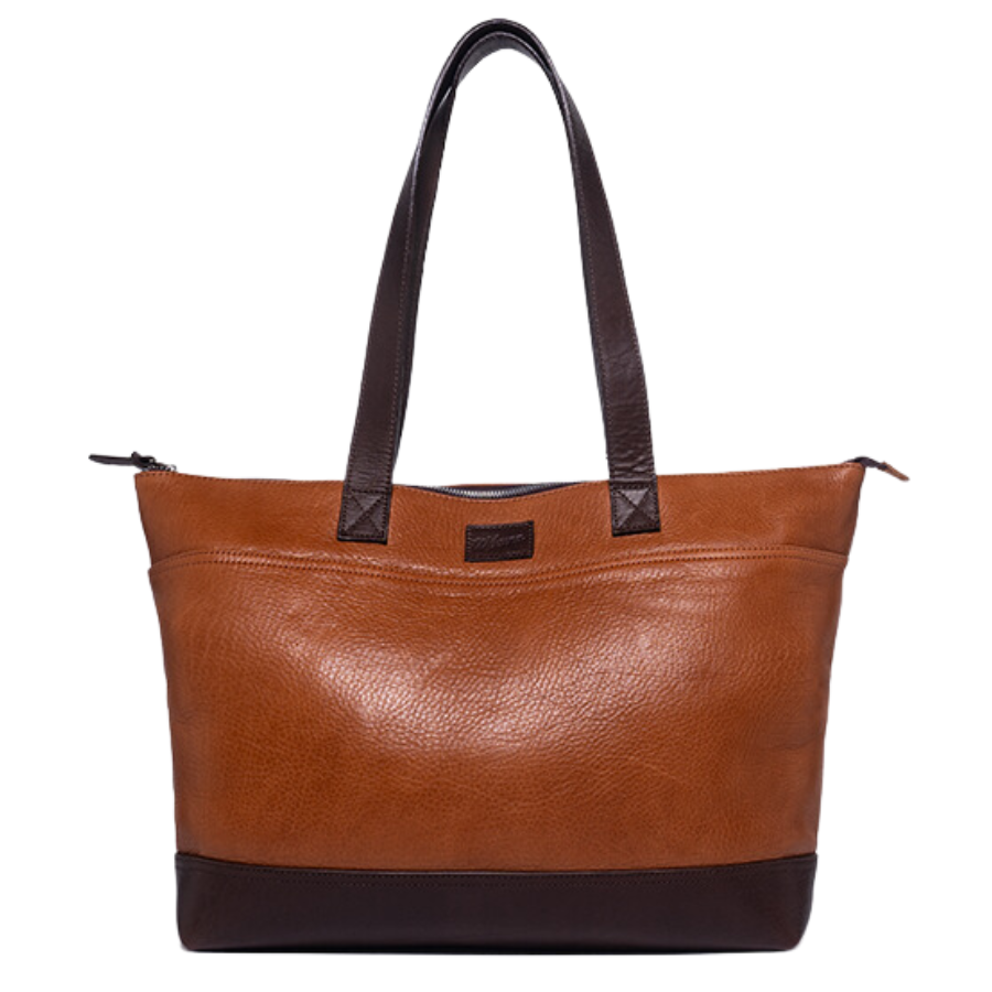 Cartera Grand Tote - Cuero Bourbon & Chocolate