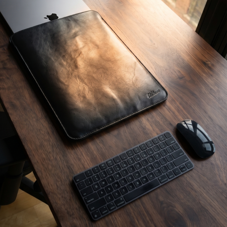 Funda de cuero para macbook - Wikuna