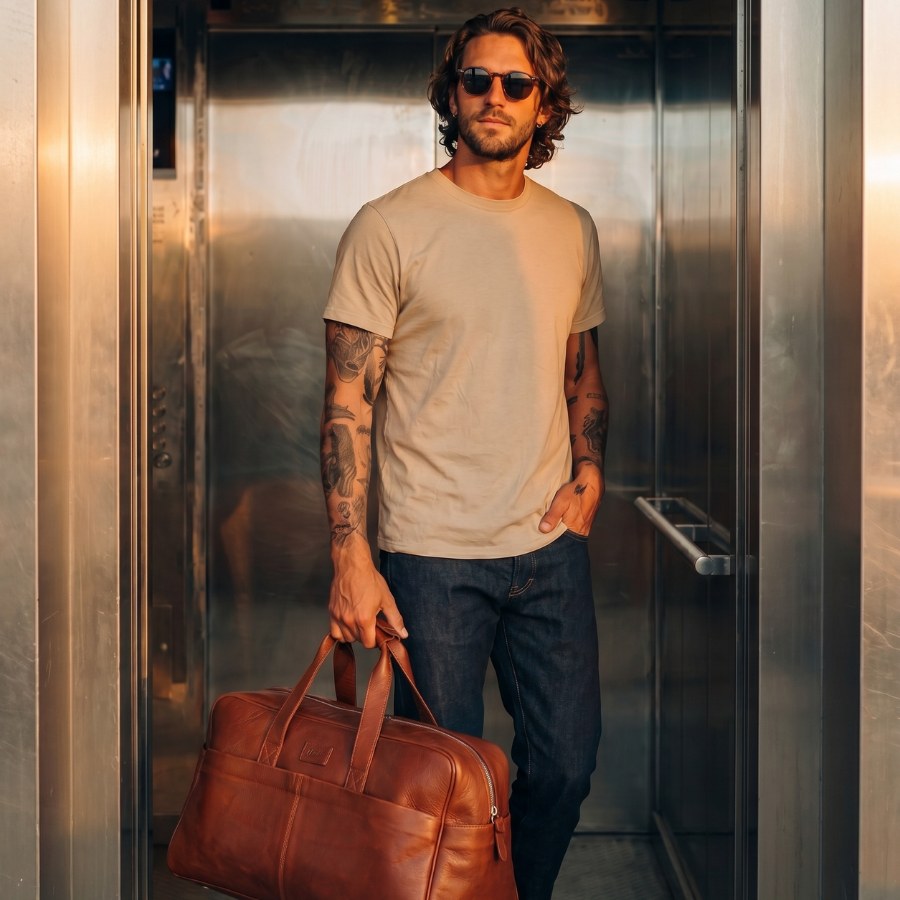 Bolso de Viaje New Classic - Cuero Cognac