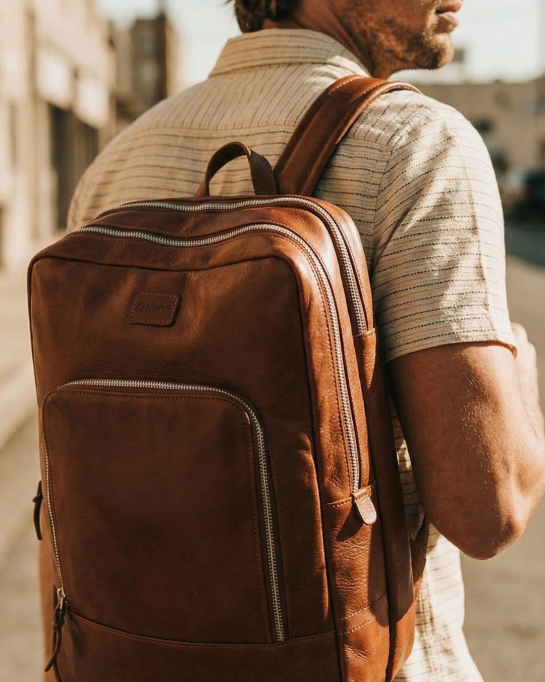 Mochila New Classic - Cuero Cognac