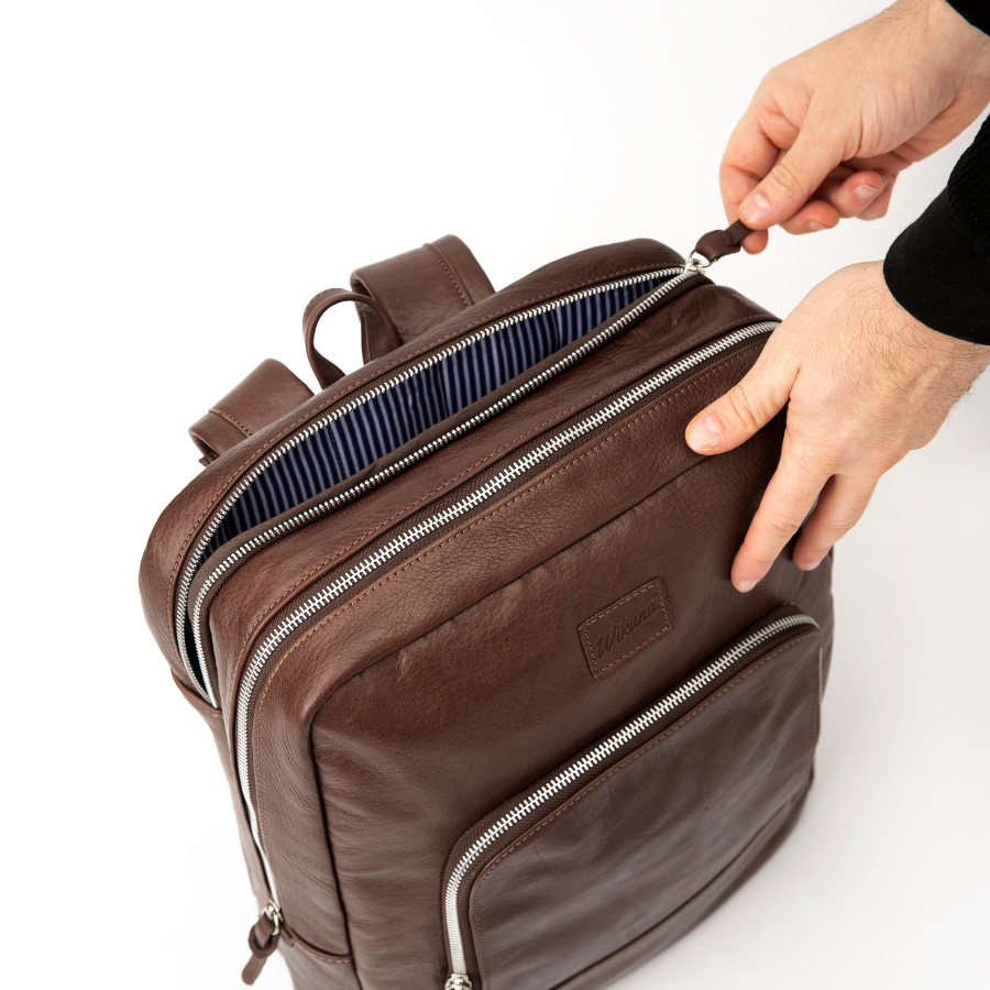 Mochila New Classic - Cuero Chocolate