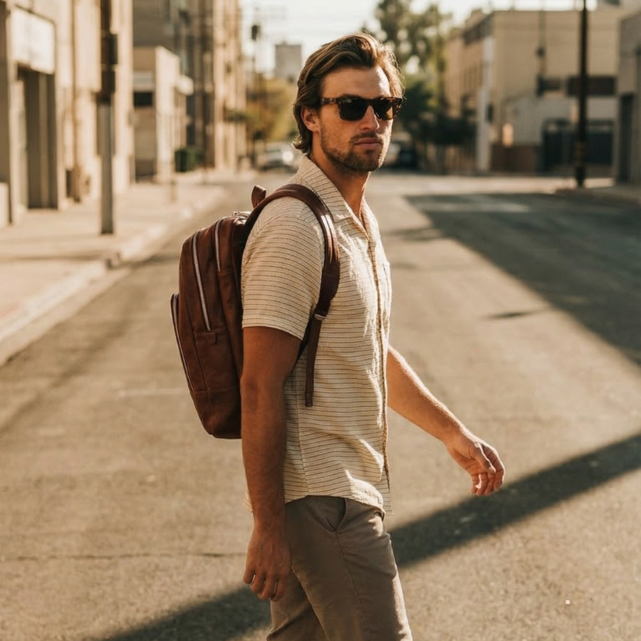 Mochila New Classic - Cuero Cognac