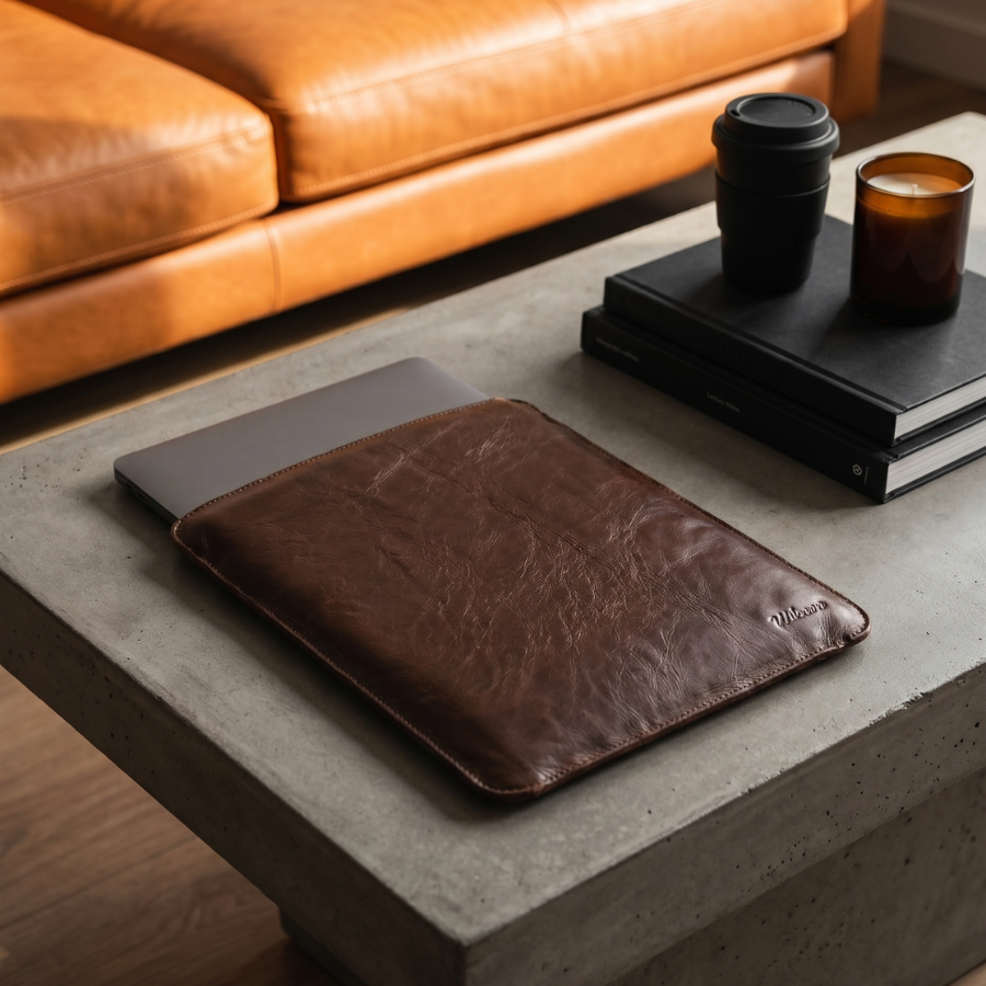 Las mejores fundas de cuero color chocolate para macbook