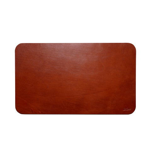 Desk Pad 58 x35 - Semi Rígido - Cuero Cognac