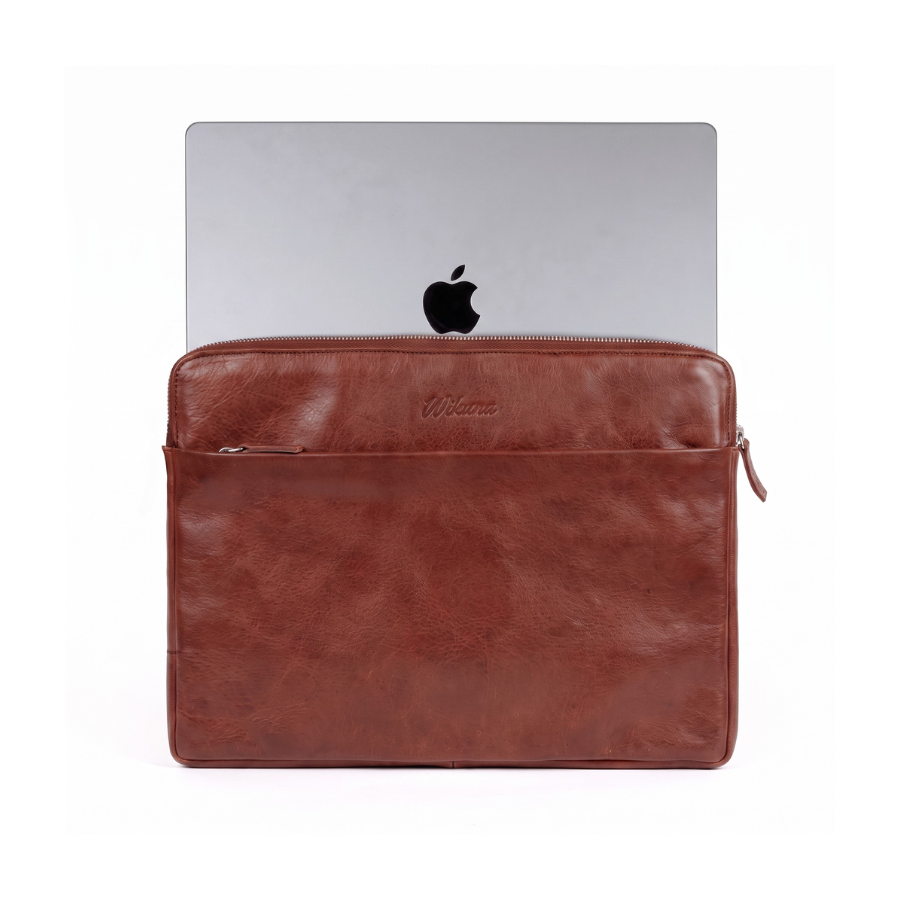 PRE-VENTA - Funda Laptop Organizer 13-14'' - Cuero Cognac
