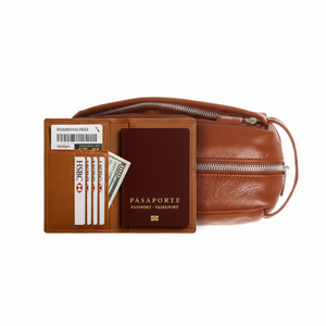 Kit de Viaje Basic  - Cuero Cognac