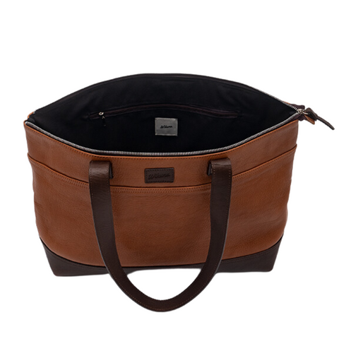 Cartera Grand Tote - Cuero Bourbon & Chocolate