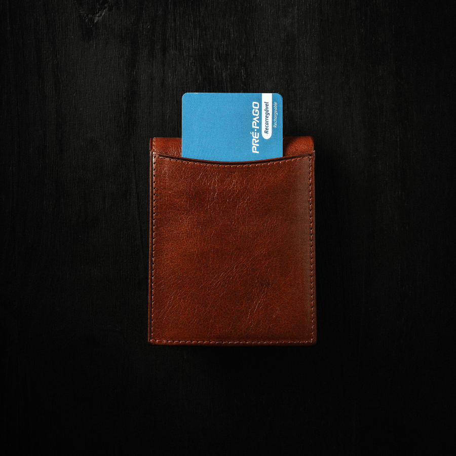 Billetera EURO Classic - Cuero Cognac