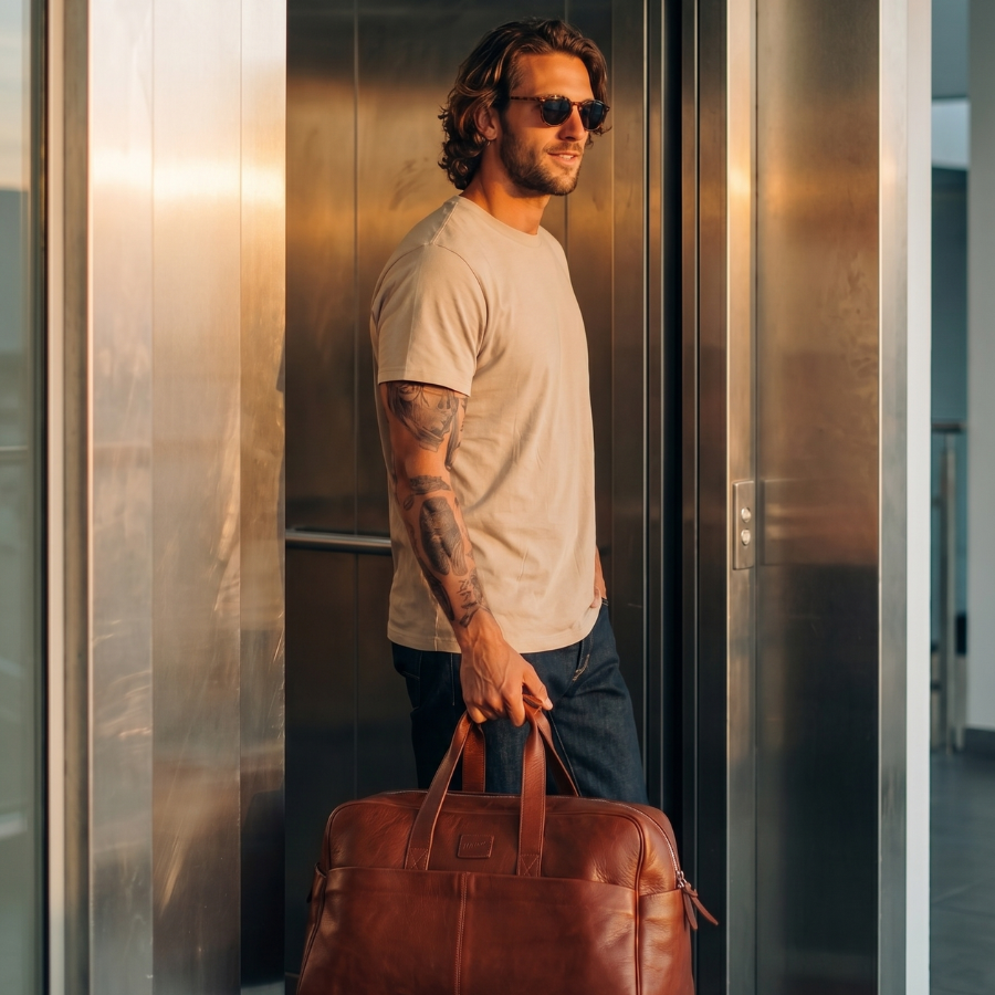 Bolso de Viaje New Classic - Cuero Cognac