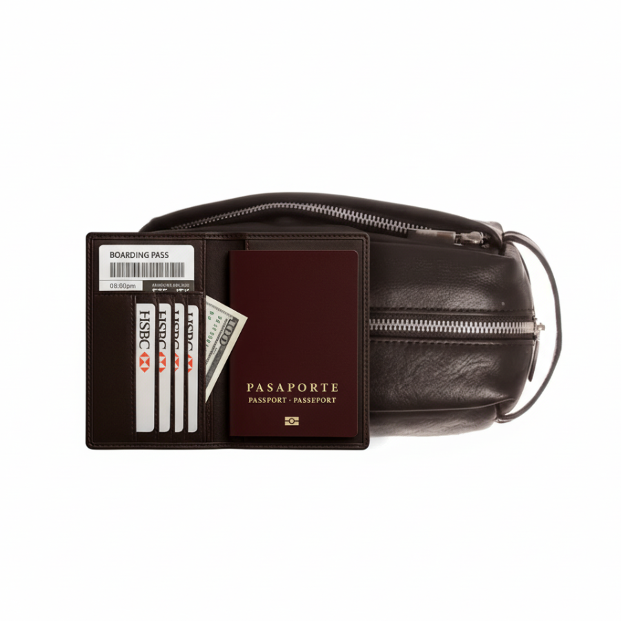 Kit de Viaje Basic  - Cuero Chocolate