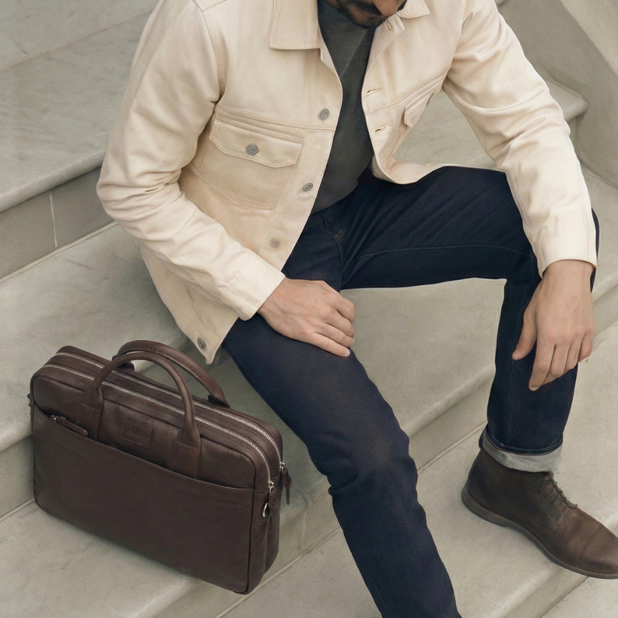 Maletín New Classic - Cuero Chocolate