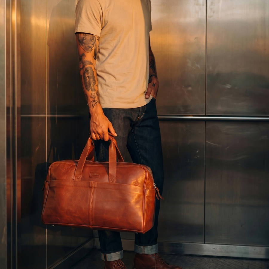 Bolso de Viaje New Classic - Cuero Cognac