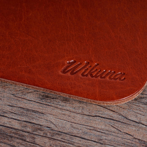 Desk Pad 58 x35 - Semi Rígido - Cuero Cognac