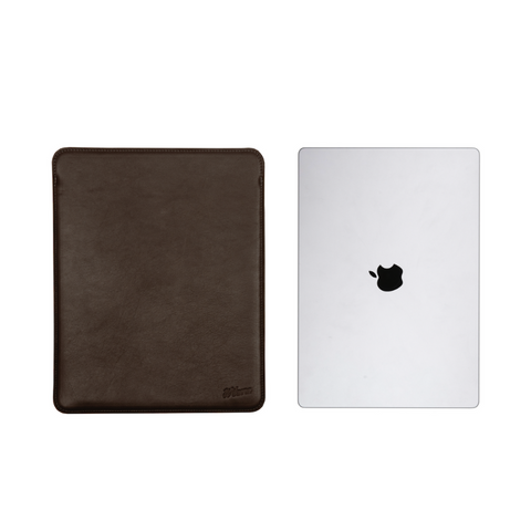 Funda Laptop Slim - MacBook 13-14'' & iPad Pro y Air de 13'' - Cuero Chocolate