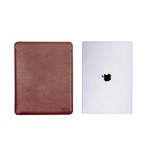 Funda Laptop Slim - MacBook 13-14'' & iPad Pro y Air de 13'' - Cuero Cognac