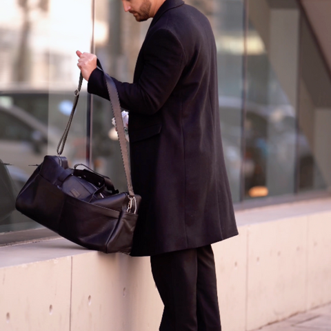 Bolso de Viaje New Classic - Cuero Negro