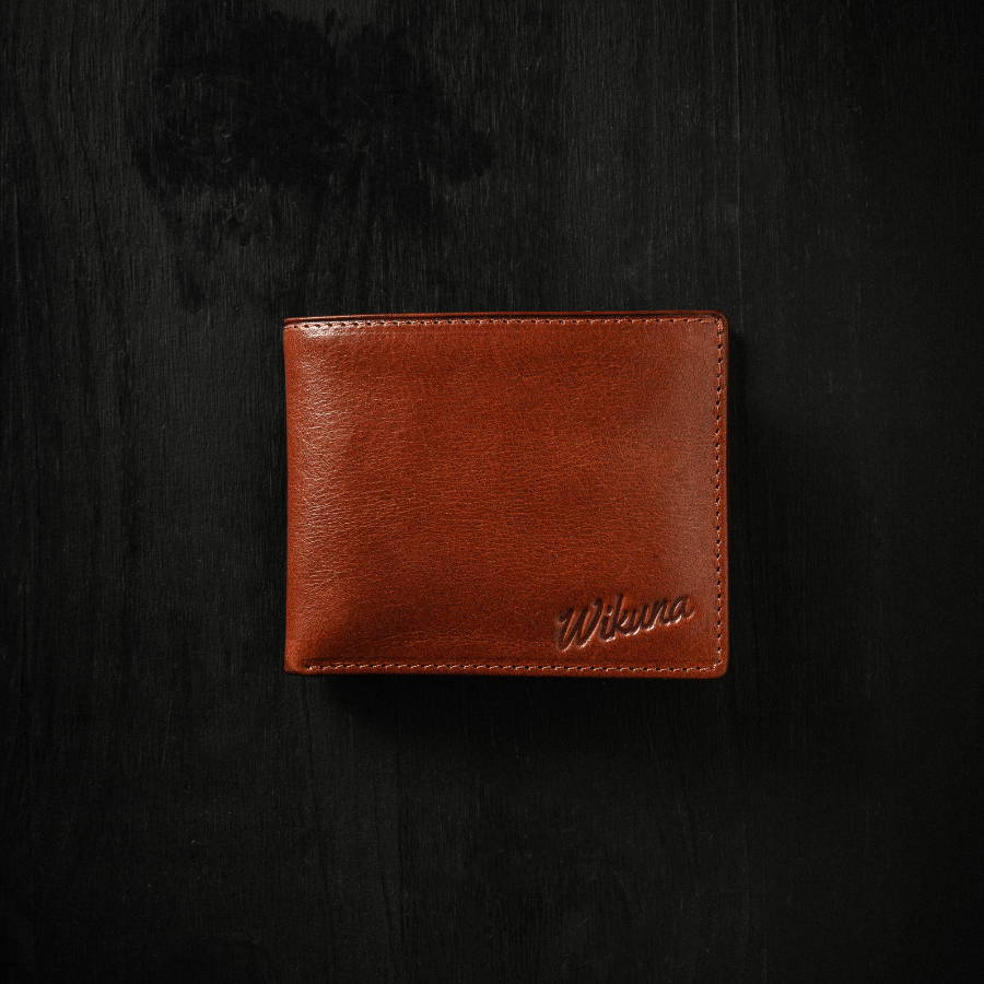 Billetera EURO Classic - Cuero Cognac