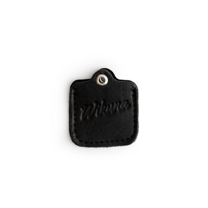 Llavero Funda Porta AirTag Apple -  Cuero Negro x 2u.