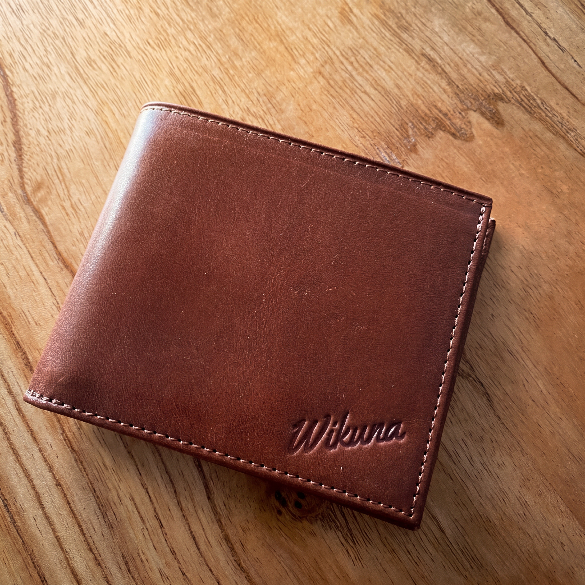 Billetera EURO Classic - Cuero Cognac