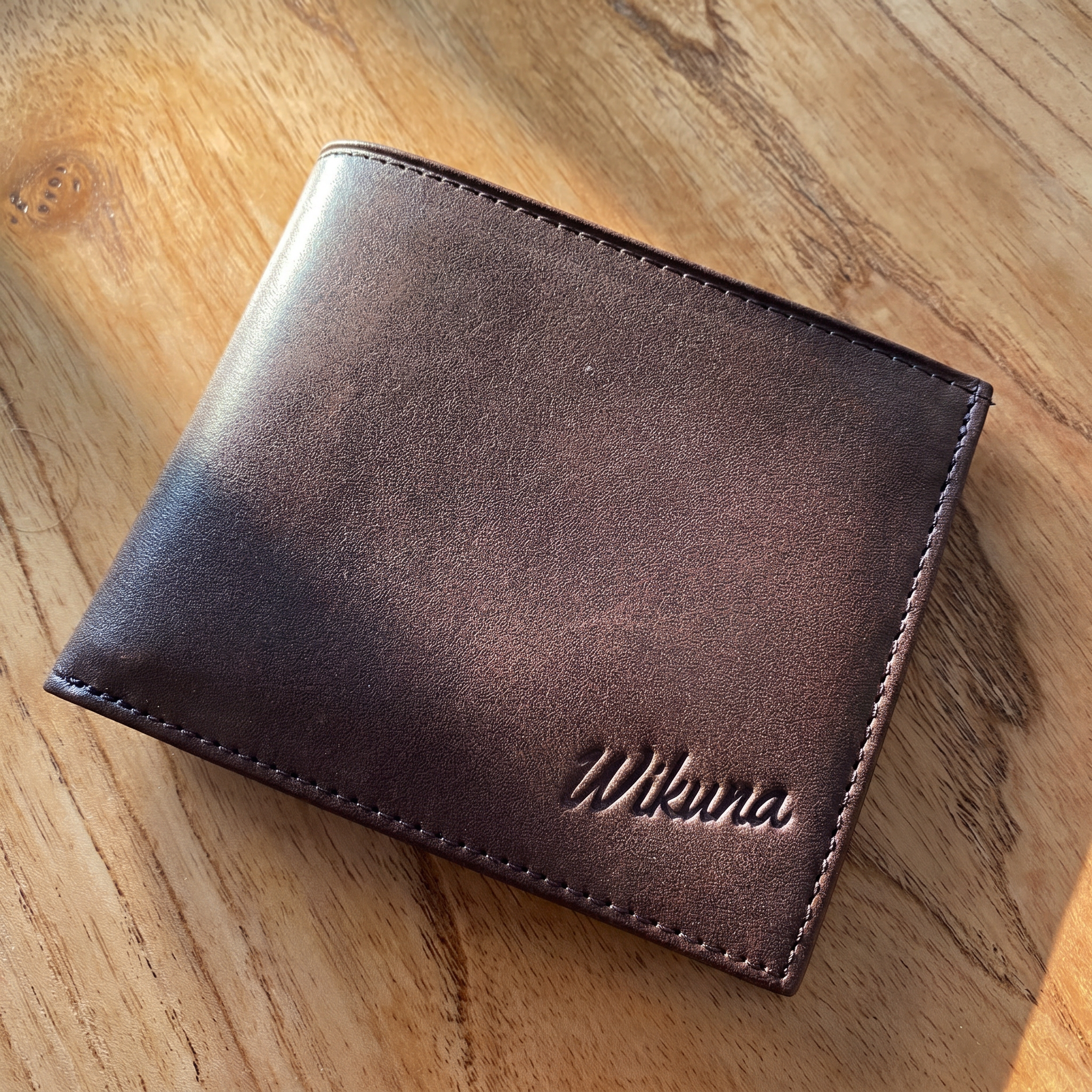 Billetera EURO Classic - Cuero Chocolate