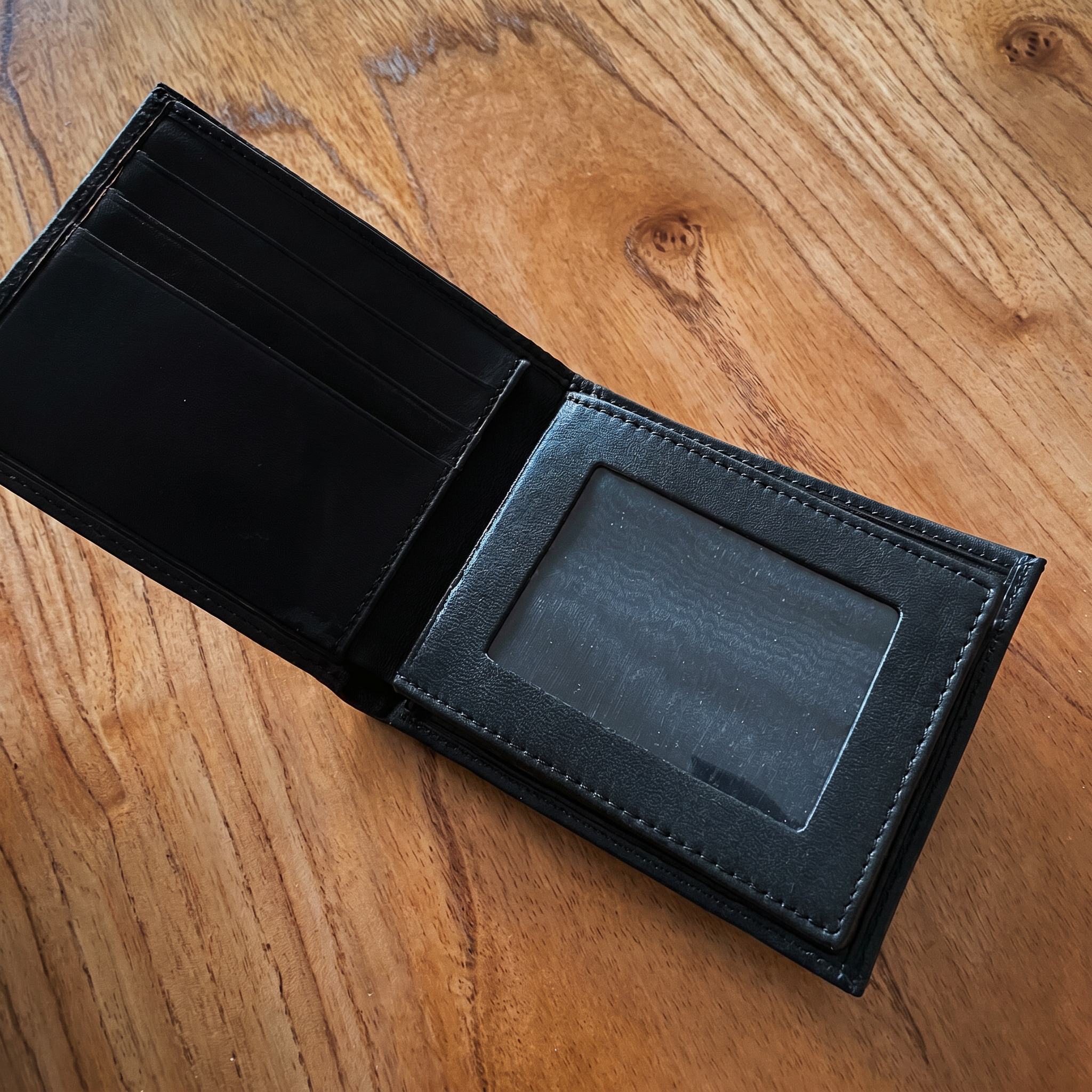 Billetera EURO Classic - Cuero Negro