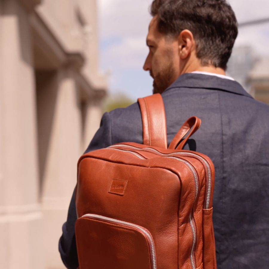 Mochila New Classic - Cuero Cognac