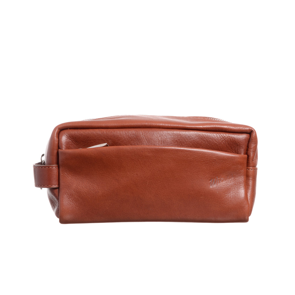 Necessaire Cuero Cognac