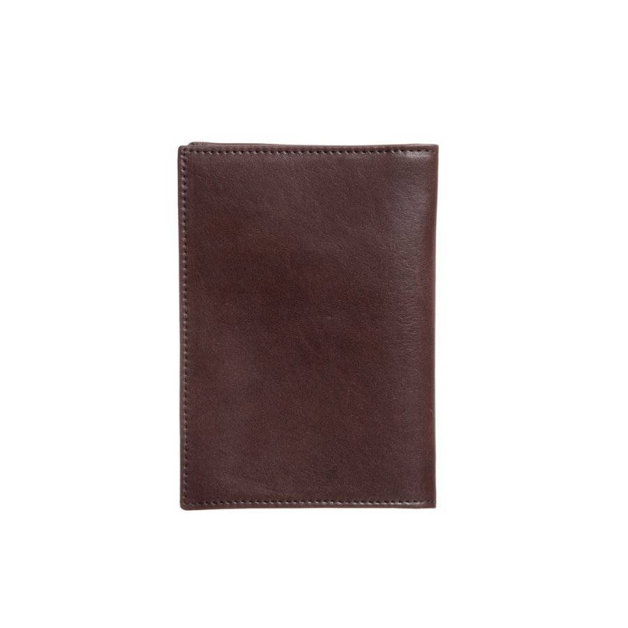 Porta Pasaporte Slim - Cuero Chocolate