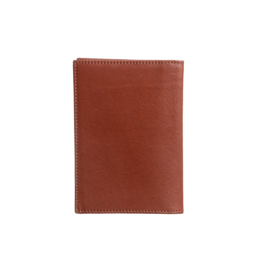 Porta Pasaporte Slim - Cuero Cognac