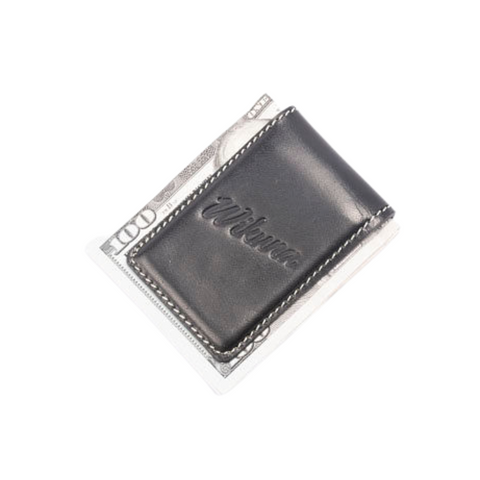 Billetera Money CLIP - Cuero Negro